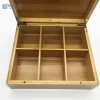Double tiers  with recoverable drawer tea bag Wooden Boxes Window Lid display and gift wood box