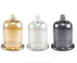 Double wall cover glass dome jar