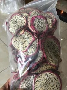 Dried dragon fruits round shape slices