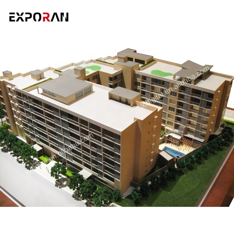 Dubai 1:100 residential sales building model for real estate for sale