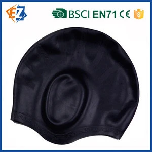 Ear Protection Swimming Hat Water Proof Silicone Swim Cap for Adults