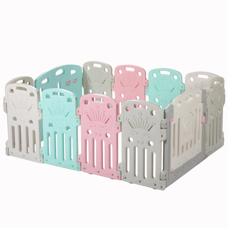 Eco-friendly plastic baby play pen safety kid toys with slid