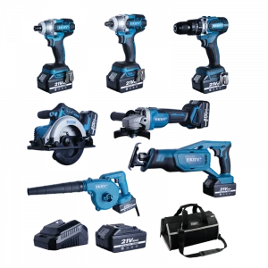 EKIIV best price air blower 18v 15pcs in one 21v 20volt 4.0A 5.0A 6.0A power tools cordless combos kits(15-tools) set