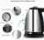 Import Electric Kettle 2L 1500W Kitchen Water Boiler Stainless Steel Tea Pot Auto Power-off ProtectionTeapot Instant Heating from China