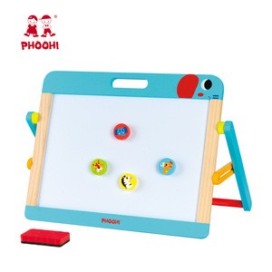 elephant pattern easel children animal drawing board toy double side magnetic wooden kids easel