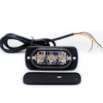 Emergency Vehicles Car 12V 24V 3LED Flash Lamp Amber Red Blue White 9W Police Lights Truck Strobe LED Flashing Warning Light