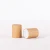 Import Empty bamboo lid clear amber frosted glass roll on perfume bottle with steel roller ball 5ml 10ml 15ml from China