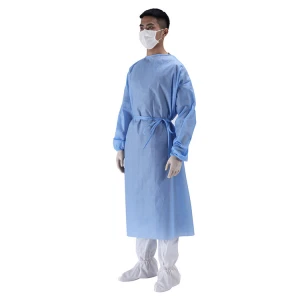 En14126 Hospital Doctor Safety Clothing Disposable Suit Medical Protection Ppe Coverall Clothing With Hood