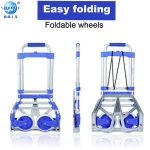 Europe standard Hand carts folding truck hand trolley for shopping