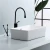 Import European style bathroom water sink sanitary items rectangular ceramic art wash basin from China