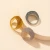 Import European Summer Jewelry 3Pcs/Set Geometric Round Acrylic Band Ring Irregular Resin Acrylic Finger Ring Set from China