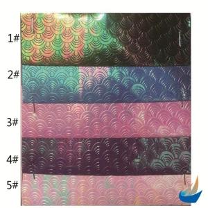 Export quality products Rainbow Leather Embossed Synthetic PU Leather For Bags Shoes