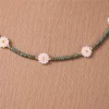 Exquisite Engraved Shell Daisy Flower Seed Beads Choker Necklace Women Boho Simple Short Necklace Collar Jewelry Dropshipping