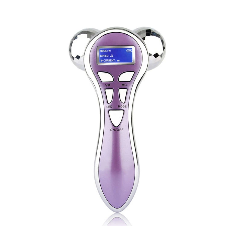 Face Care Beauty Equipment Handy EMS 4D Roller Facial lift Massager at Home Use