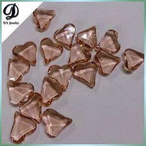 Factory cheap heart shape loose beads for clothes