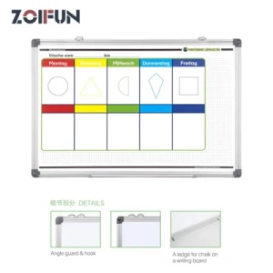Factory Direct Metal Bracket Type Double-Sided Magnetic Drawing Whiteboard