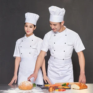 factory direct sale wholesale restaurant white chef coat for cooker
