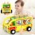 Import factory direct sale wooden push pull vehicle toys children educational knock on car drag  pull truck from China