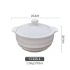 factory direct sell big casserole ceramic buffet soup pot with gold color cheap soup pots