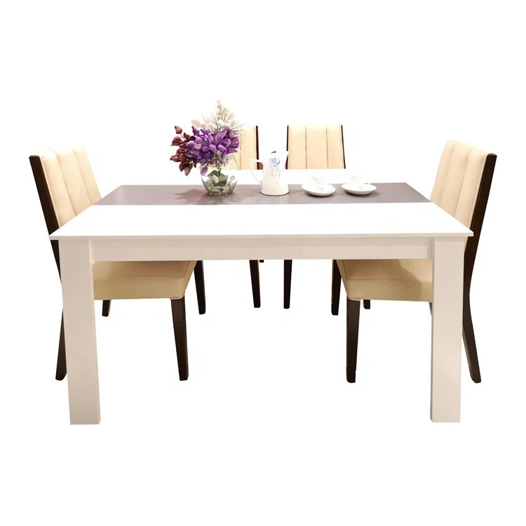 Factory hot sale high gloss luxury dinning table set dining room furniture