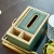 Import Factory hot sale Light luxury tissue box copper multi-function tissue box living room coffee table decorative leather tissue box from China