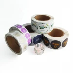 Factory Make Roll Label Stickers Custom Synthetic Weatherproof Vinyl Sticker Label