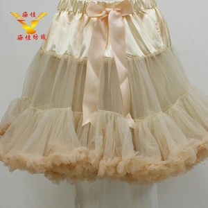 Factory make wholesale soft tulle fluffy girls tutu skirt