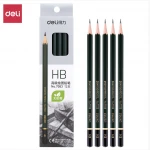 Factory manufacture deli hb advanced drawing wooden school pencil bulk with logo