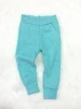 Factory Outlet Handmade Organic Cotton Tight Baby Pants Pink And Blue Plain Trousers Design Long Leggings