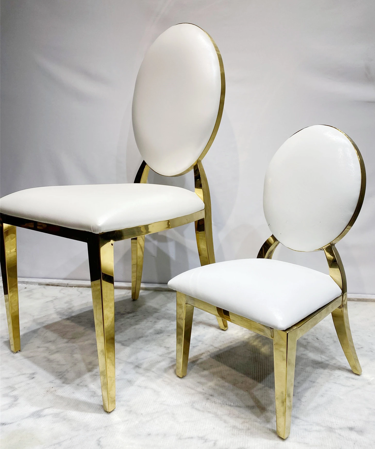 Factory Outlet Modern hotel  New Wedding Chairs gold trim  event chairs