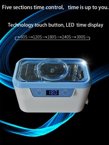 Factory Price 800ml Mini Portable Ultrasonic Cleaner Machine For Jewelry Watches Glasses
