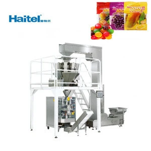 Factory price automatic gummy bear cotton candy packaging machine