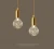 Import Factory Price crystal glass and metal pendant light new design modern hanging lamps for showcase bar restaurant from China