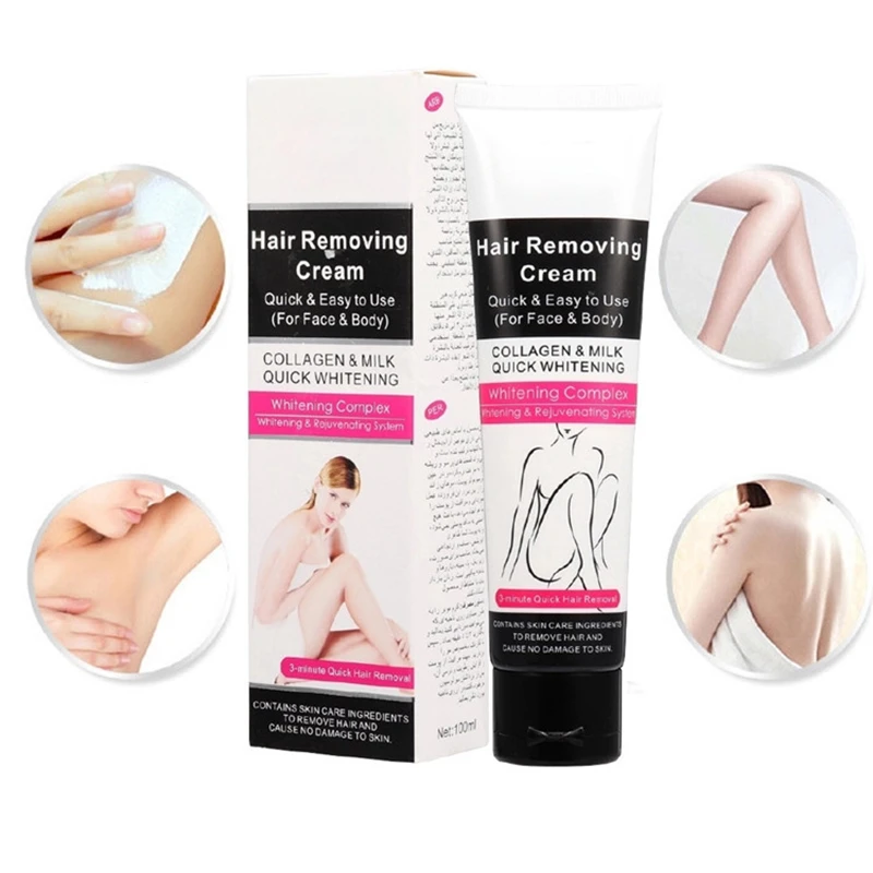 Factory price good quality OEM ODM Custom Brand cosmetic Herbal Hand Leg  Armpit  Hair remove Cream Depilatory  permanent