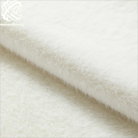 Factory Price White Pile Faux Fur Fabric Mink Artificial Fur Fabric Use For Shoes Fur Collar Coat