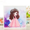 Factory supply 20*20CM mini white frame educational toy DIY diamond painting for kids