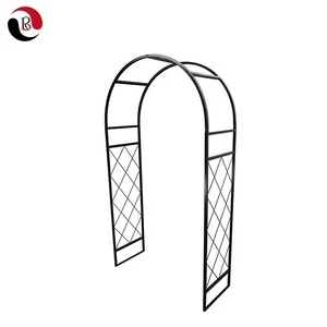 Factory Supply Metal Arch with 4 Ground Anchors for Outdoor Garden Patio