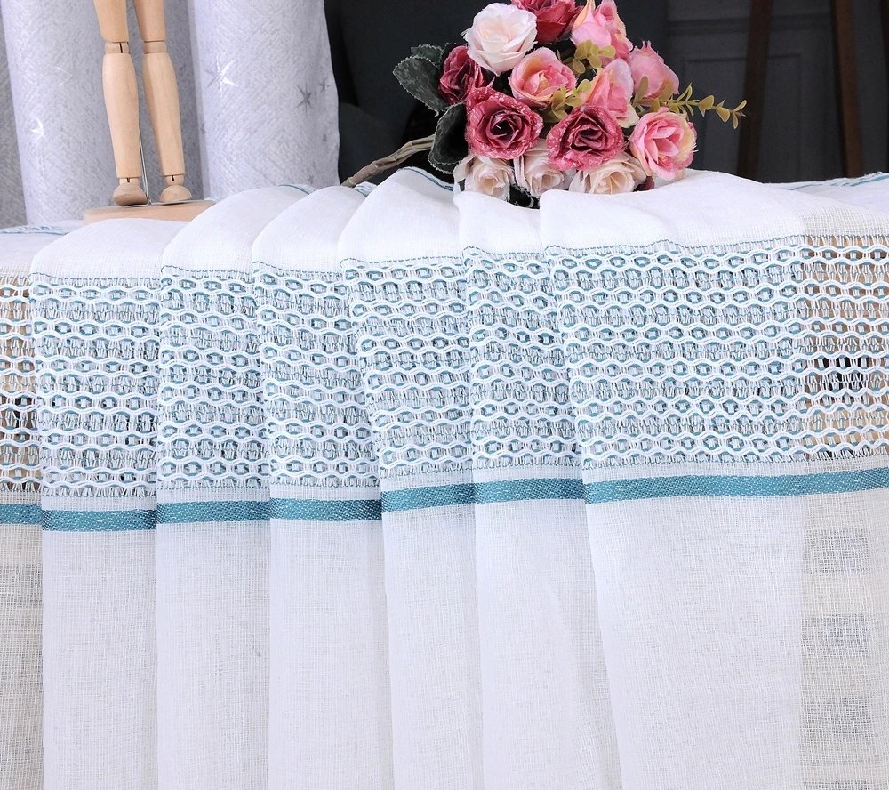 Factory Supply Ready Stock and OEM Available Sliding Durable Sheer curtain fabric