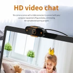Factory Wholesale Wide Angle Easy Live Video Calls Plug and play 4MP Autofocus Webcam for Desktop with Microphone
