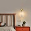 Fancy home decoration modern bedroom marble pendant lighting trade