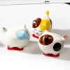 Fashion animal cat ornament ceramic crafts cute porcelain creativity home decoration