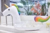 Fashion Beach Lounger Toy Swim Pool Inflatable Rainbow Unicorn Swim Ring