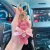 Import Fashion Bling Full Rhinestone Cute Bear Key Chain Luxury Crystal Car Bag Decoration from China