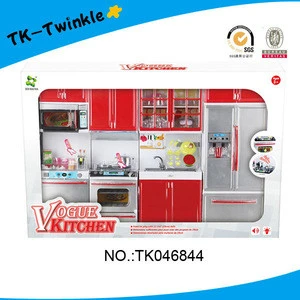 Fashion mini kitchen toy with music and light