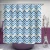 Fashionable Printed Waterproof Bathroom Shower Curtain with Matching Hook Set
