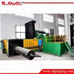 final bale lateral push out hydraulic compress waste steel baling machine