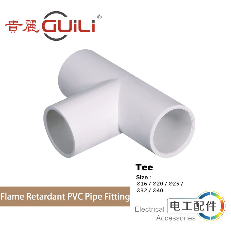 flame retardant PVC electrical fitting accessories Conduit Elbow pvc pipe conduit and fitting high teck