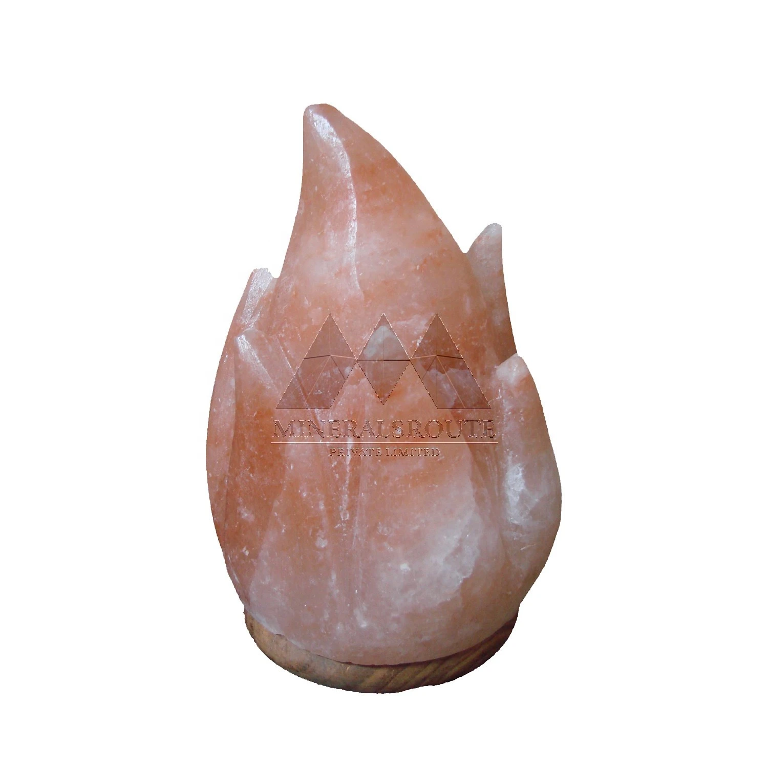 Flame Shape Himalayan Pink Crystal Rock Salt Lamp 100% Organic Crystal Rock Salt comes from the foothills of Himalaya