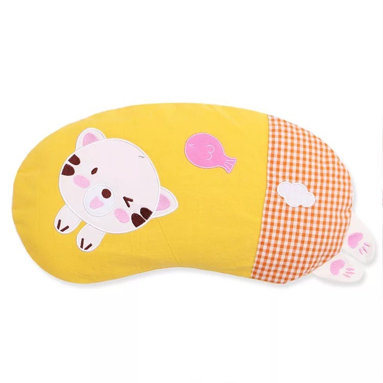 flat head anti snore bead falling head protection animal shaped neck pillow for baby kids cotton designs syndrome prevention