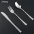 Flatware Set Knife Fork Spoon Teaspoon Cake Fork Restaurant Hotel Silver Stainless Steel Cutlery